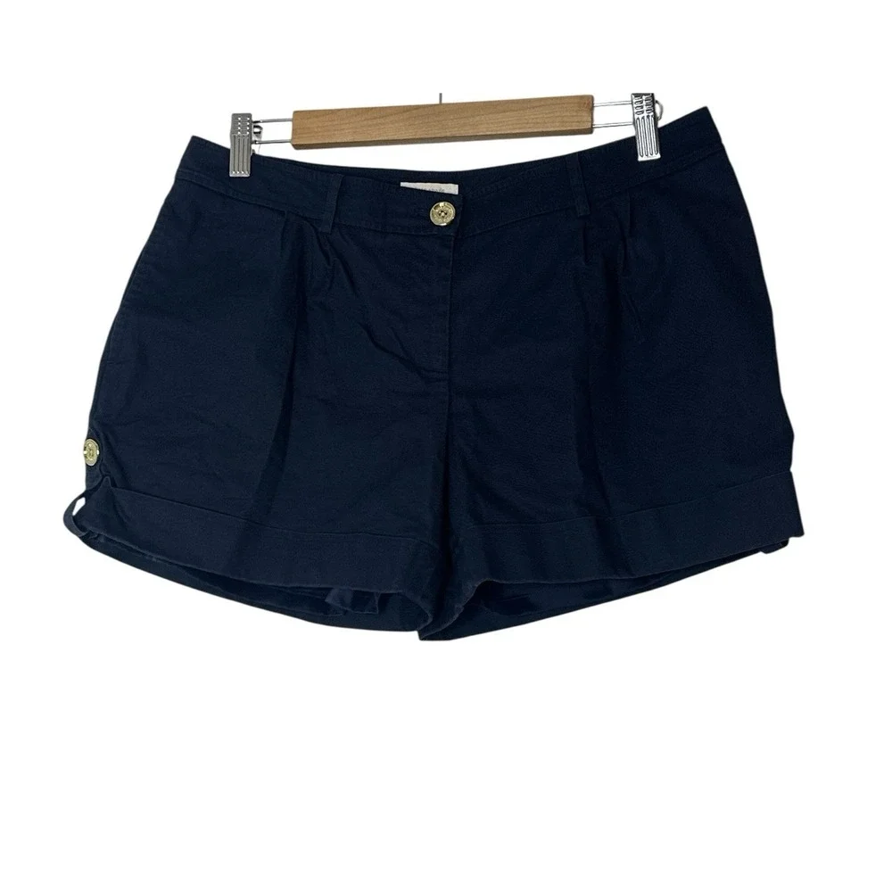 Kate Spade Shorts‎ Women's Size 4 Navy Blue Pockets Lined Stretch Marine Beach